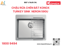 Chậu rửa bát 1 Hố Turkey Sink Neron 590U - Xuất xứ: Thổ Nhĩ Kỹ